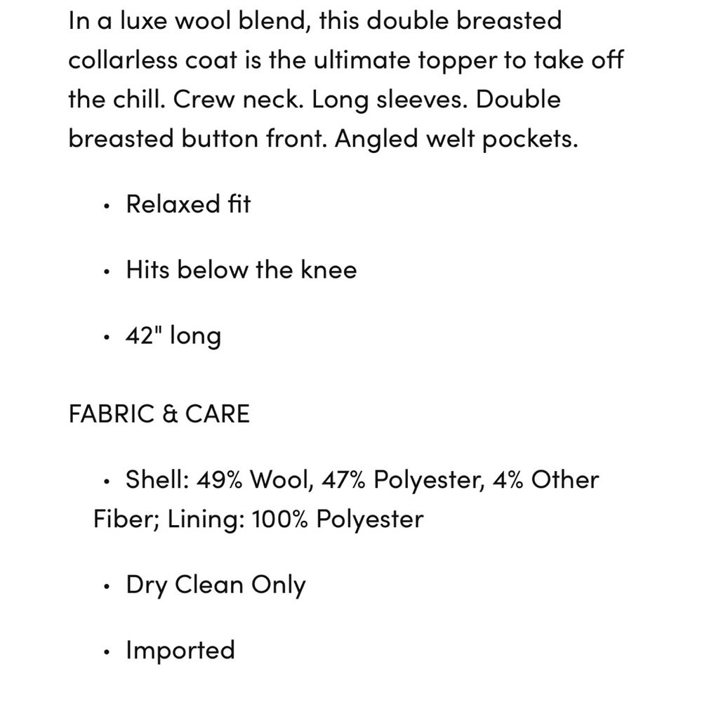 BRAND NEW ANN TAYLOR COAT - Picture 5 of 5